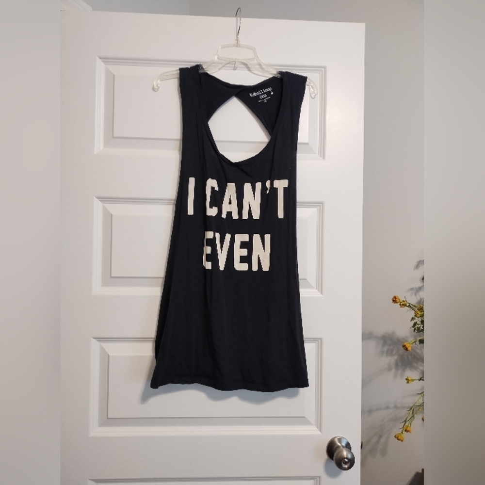 🟢3/$11 Rebellious One Cut Out Tank Top